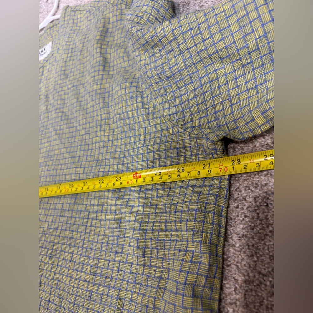 Flax Green Plaid Casual Button Down Shirt - Picture 6 of 7